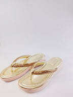 golden stripe slipper