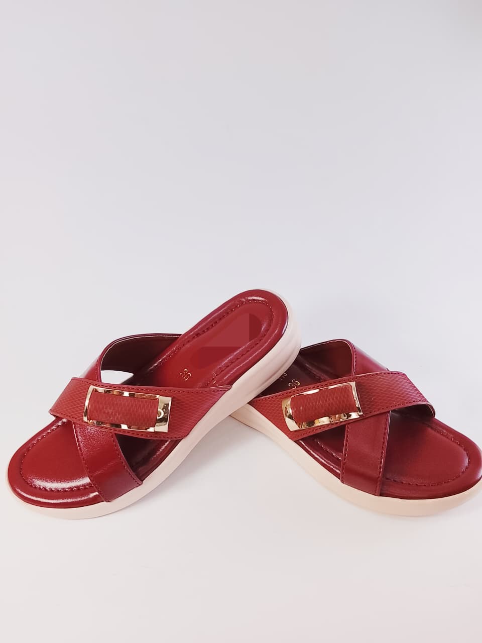 deep red slipper