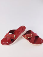deep red slipper