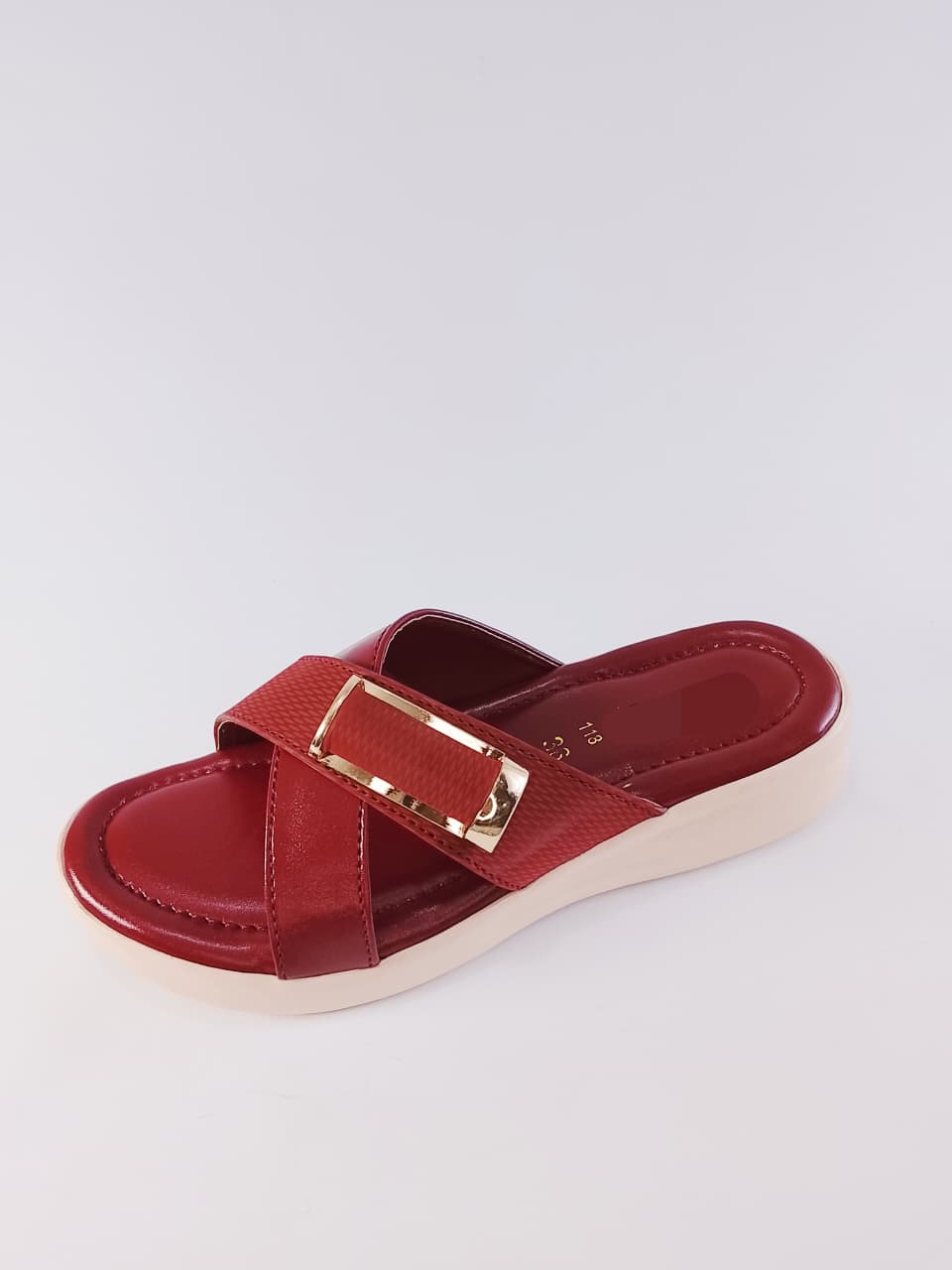 deep red slipper