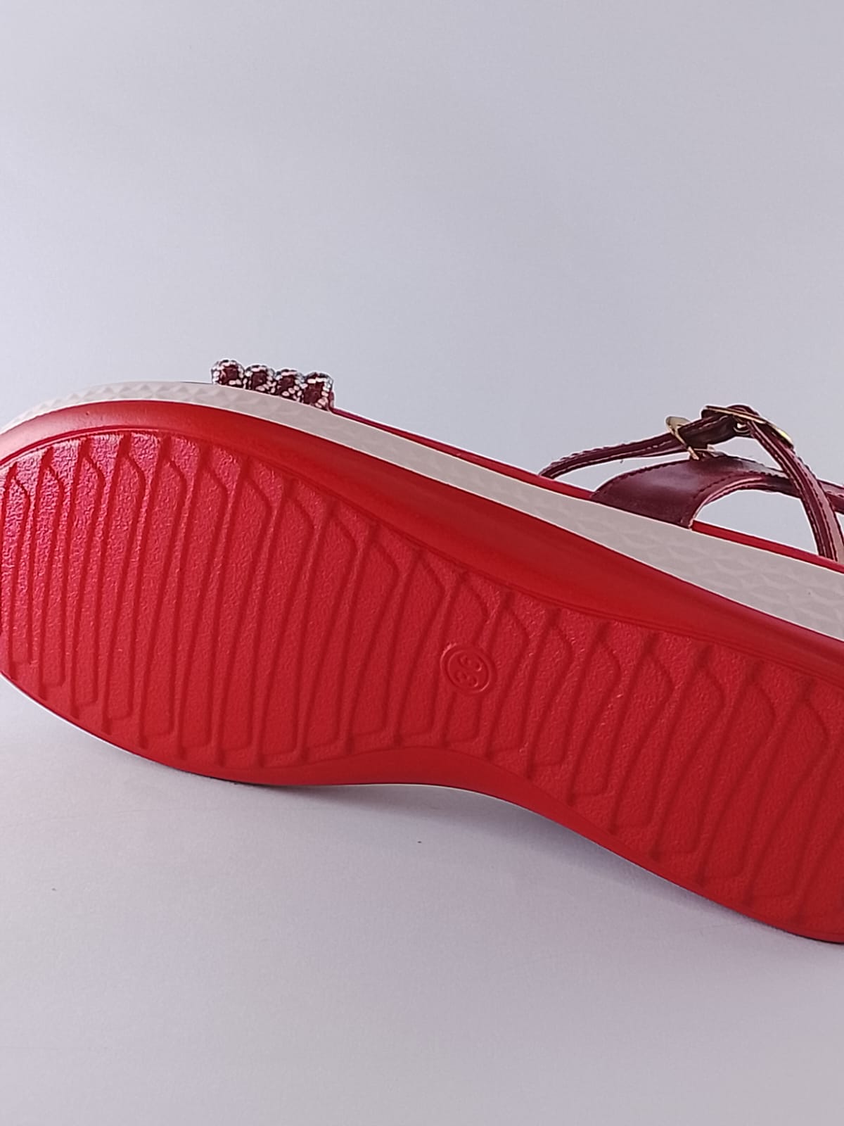 red berry sandal